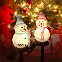 Solar LED Snowman Landscape Lights