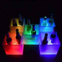 Double Layer Lighted Led Ice Bucket
