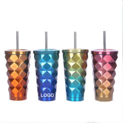Portable Diamond-shaped Straw Cup