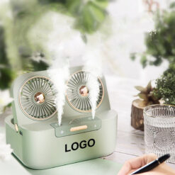 Two-in-One Silent Spray Cooling Small Fan
