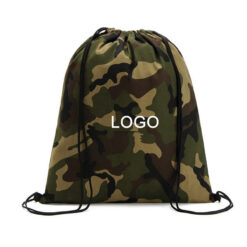 Polyester Camouflage Drawstring Bag