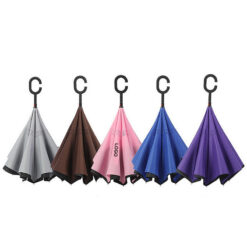 Windproof Upside Down Umbrellas for Rain