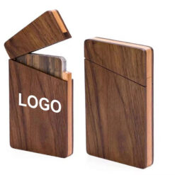 Portable Wooden Name Card Case
