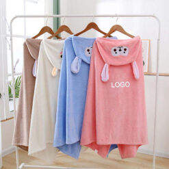 Toddler Soft Hooded Bathrobe