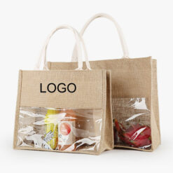 Transparent Cotton Linen Shopping Bag