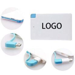 Card Type Power Bank with Cable
