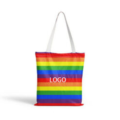 Rainbow Printed Canvas Bag