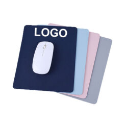 Solid Color Leather Mouse Pad