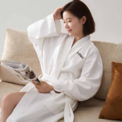 Cotton Summer Waffle Bathrobe