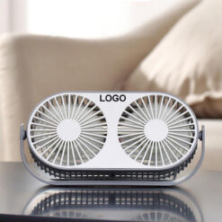 Double-Headed Double-Leaf Aromatherapy Fan