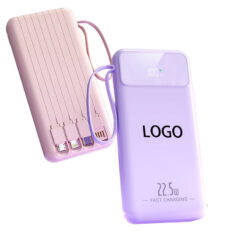 Portable Charger with Detachable Built in Cables