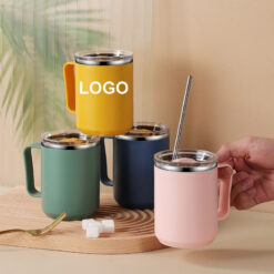 Double-layer Office Cup with Lid