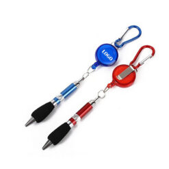 Retractable Pen Key Chain with A Pull String