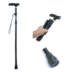 Thickened Aluminum Alloy Folding Walking Stick