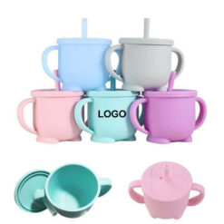 Silicone Children's Straw Mug