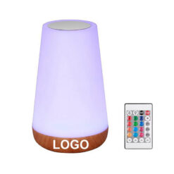 Remote Control Touch Wood Grain Table Lamp