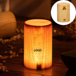 Wood Grain Touch Charging Lamp