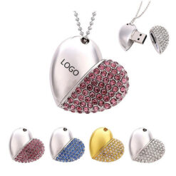 Jewelry Pendant Heart Shape U Disk