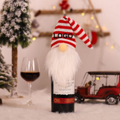Christmas Gnomes Wine Bottle Cover