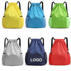 Drawstring Gym Bag With Pocket