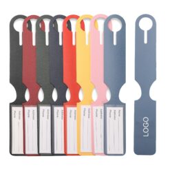 PU Leather Luggage Tag for Baggage ID Label