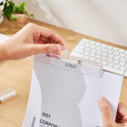 Document Bill Transparent File Clip with Magnetic Suction Function