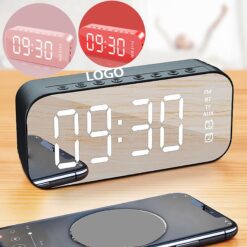 Mirror Dual Alarm Wireless Speaker