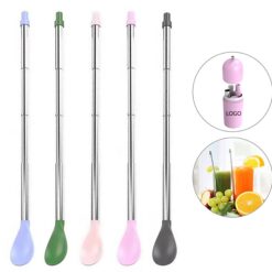 Multifunctional Retractable Straw Spoon