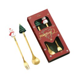 Christmas Stainless Steel 2 pcs Spoons Set