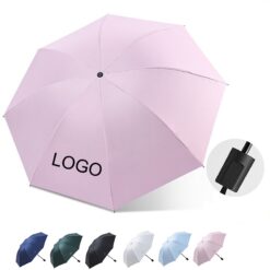 Uv Protection Folding Solid Color Umbrella