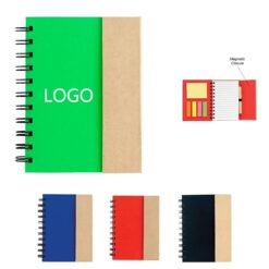 Combination Sticky Note Sticker Hardcover Coil Book
