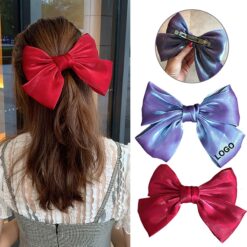 Solid Color Bow Hair Clip