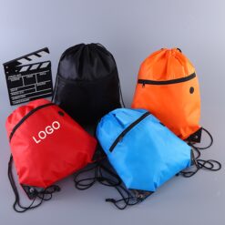 Drawstring Zipper Drawstring Pocket
