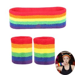Rainbow Bracer Sports Hair Ties