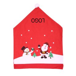 Santa Hat Christmas Chair Back Cover