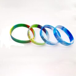 Heathered Debossed Rubber Bracelet