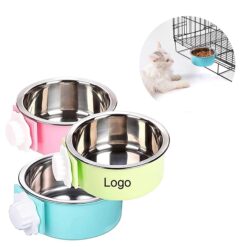 Stainless Steel Hanging Pet Feeder Bowl