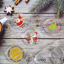 Acrylic Transparent Christmas Tree Ornaments