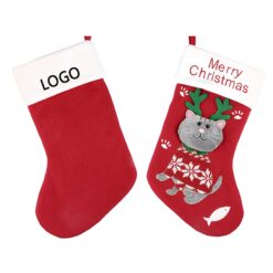Cute Cat and Dog Christmas Socks