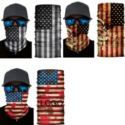 American Flag Skull Neck Mask Scarf
