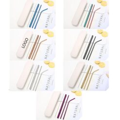 Color Metal Straw Set