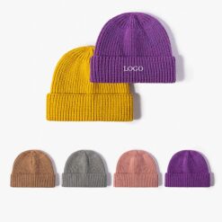 Single Color Round Brimless Hat