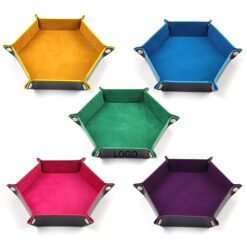 Foldable Hexagonal Dice Tray