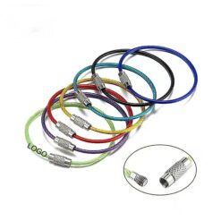 Colorful Steel Wire Key Rings